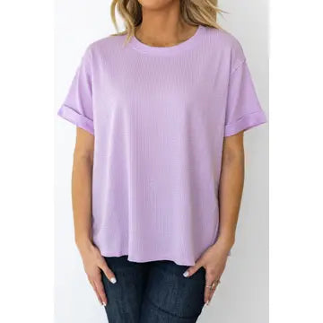 Sade Short Sleeve Thermal Top (4) Colors