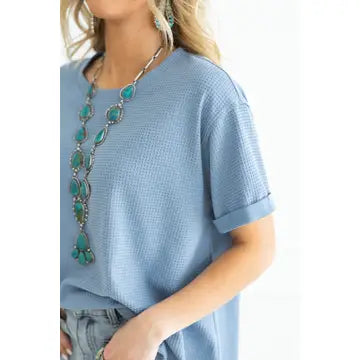 Sade Short Sleeve Thermal Top (4) Colors