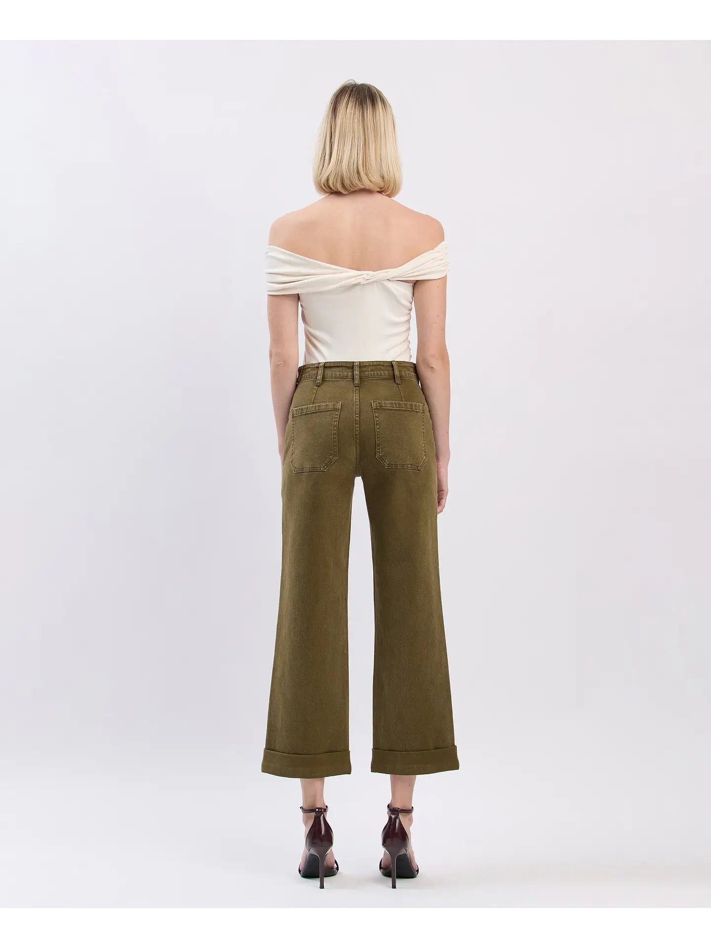 Oliver High Rise Tab Cuffed Jean