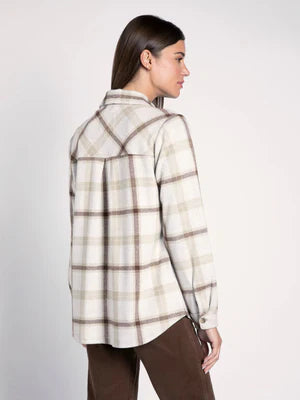 Weston Brown/Taupe Plaid Shacket