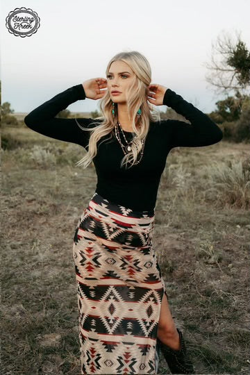 SANTA FE SLIT SKIRT