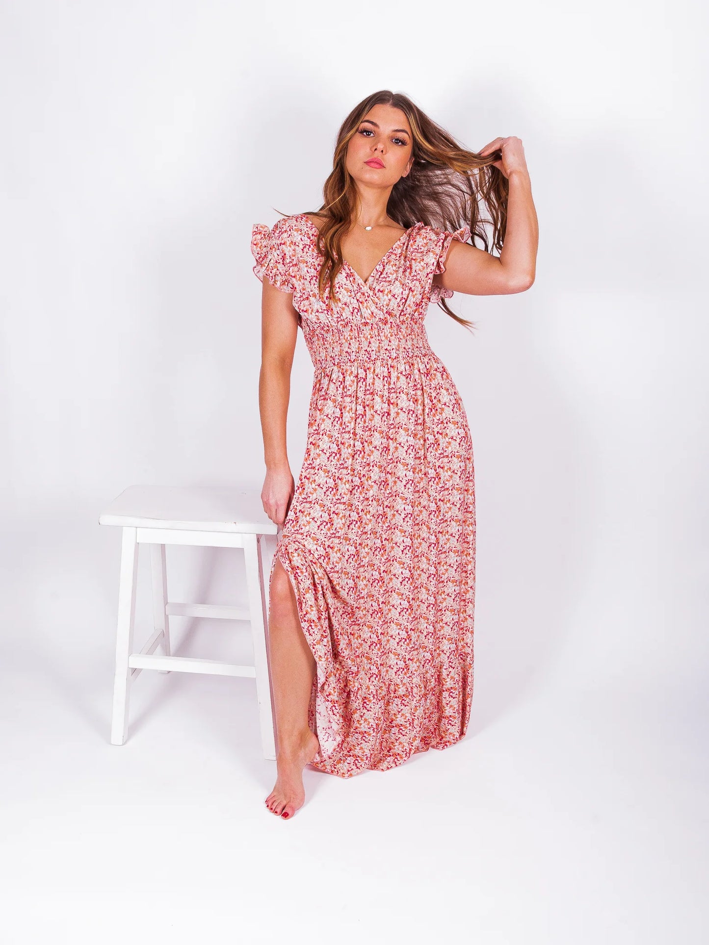 BRECKEN  FLORAL MAXI DRESS