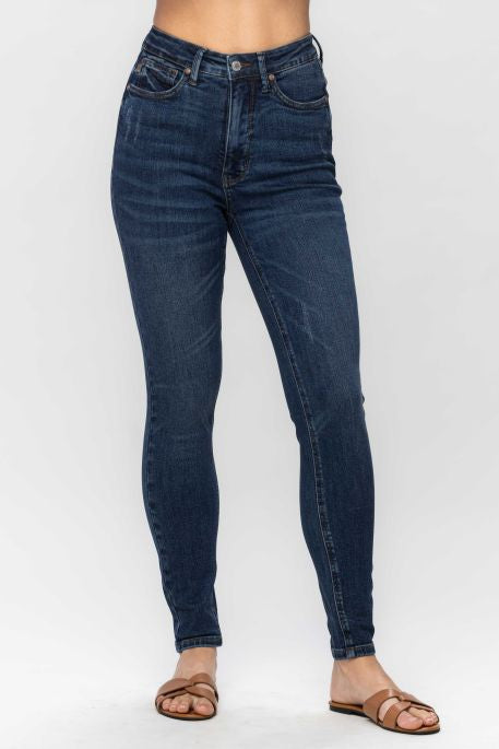 Rainy Judy Blue High Waist Tummy Control Skinny Jeans