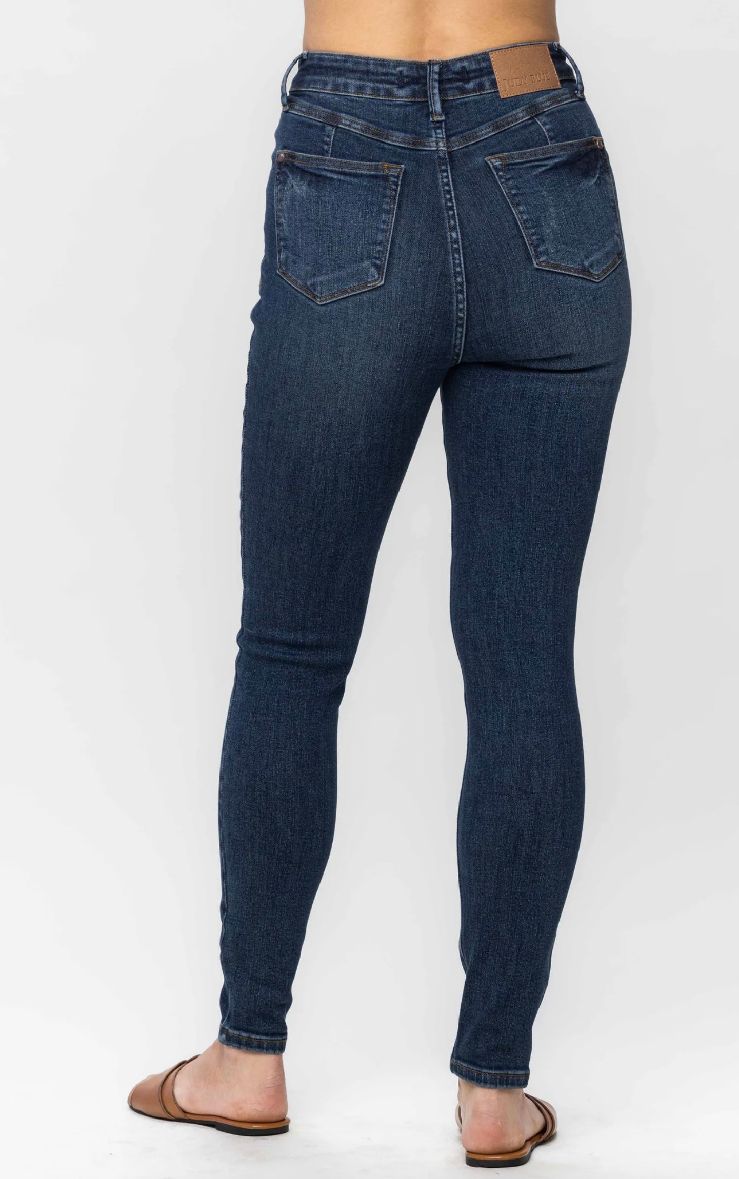 Rainy Judy Blue High Waist Tummy Control Skinny Jeans