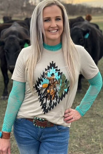 COWBOY RIDES AWAY TEE