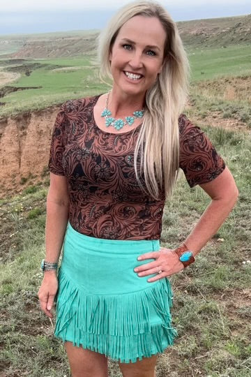 KEEP IT WESTERN MESH TOP