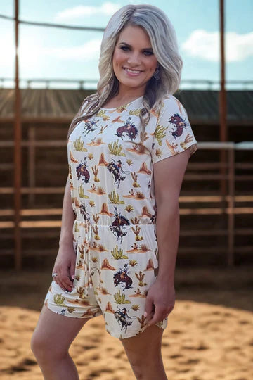 DOWN IN THE DESERT ROMPER