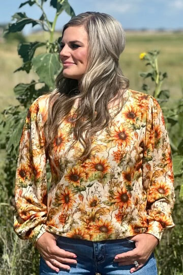 GOLDEN HARVEST KNIT TOP