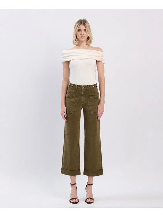 Oliver High Rise Tab Cuffed Jean