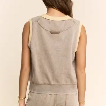Sleeveless Crewneck Lounge Top