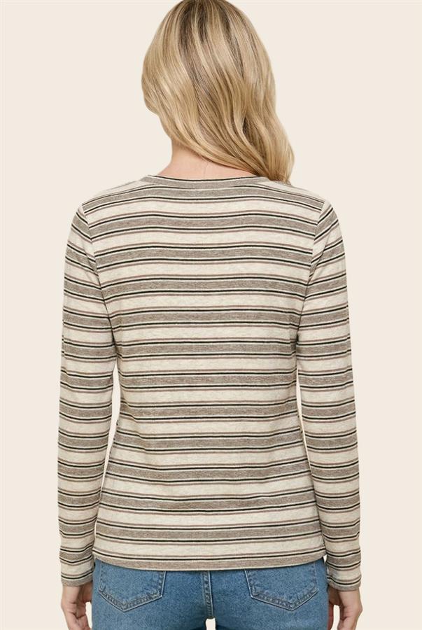 CREW NECK, LONG SLEEVE TOP (2) Colors