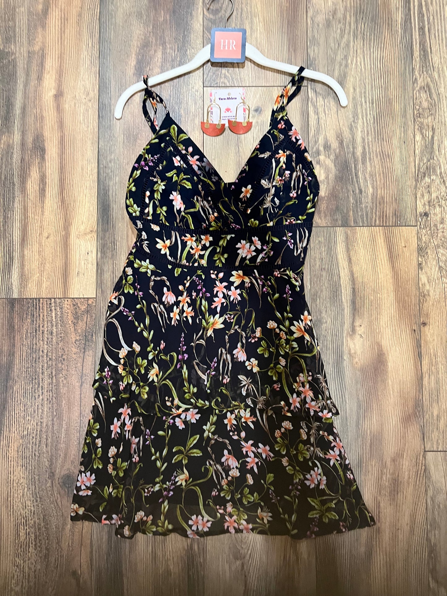 On Another Level Floral Junior Dress