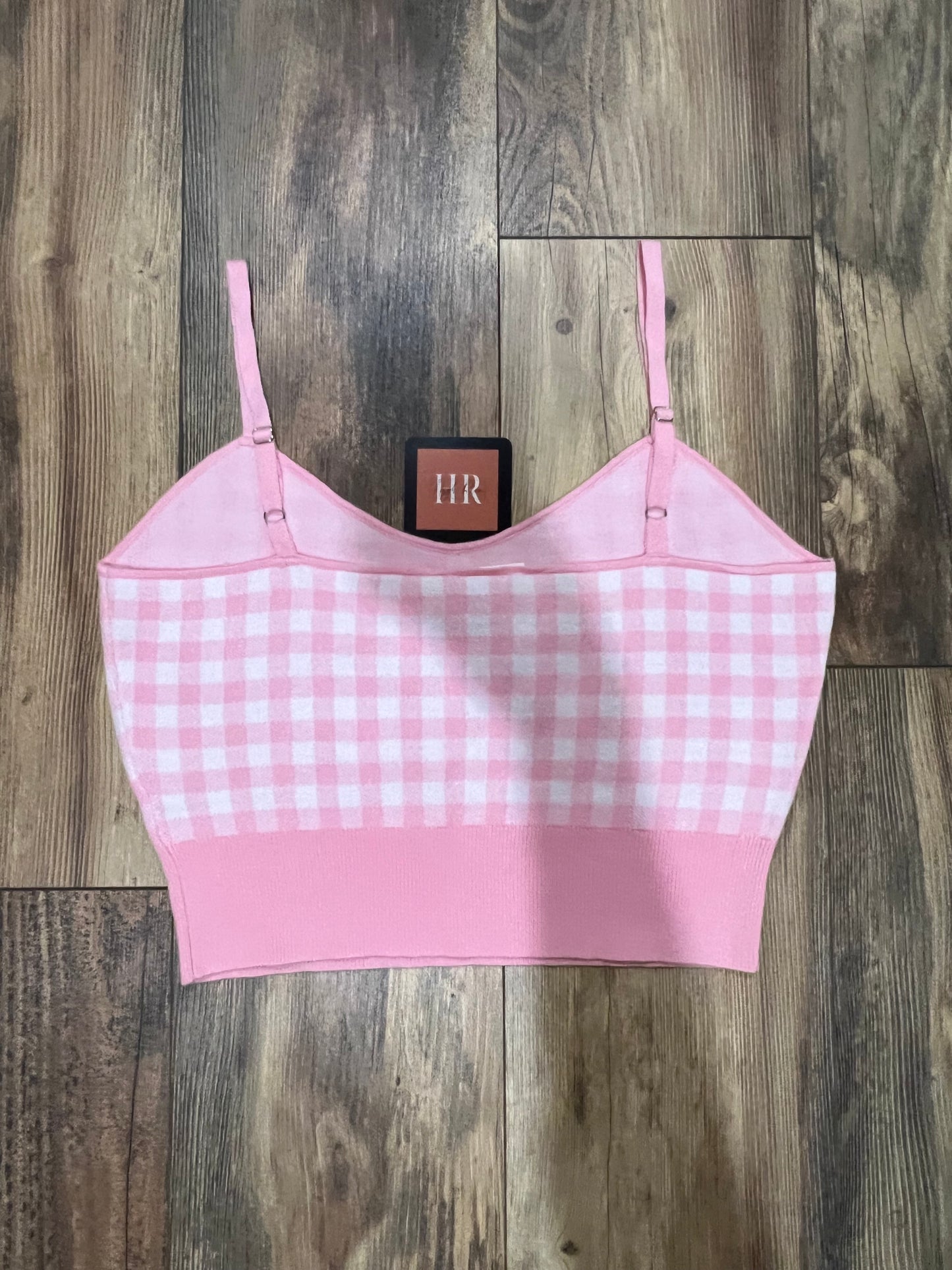 Lily Pink Gingham Cami