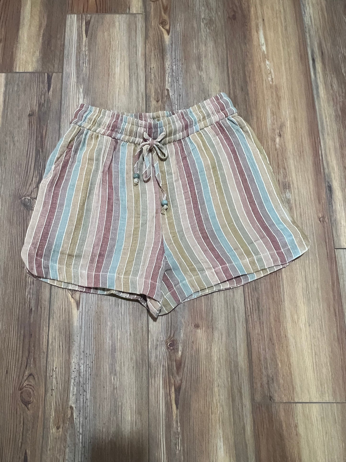Multi Color Striped Shorts