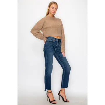 Lea Tummy Control High Rise Straight Jeans