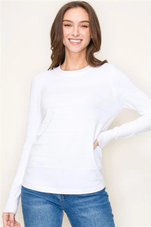 Harlee Pintucked Super Soft Pullover Sweater